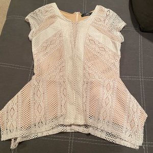 Lace peplum